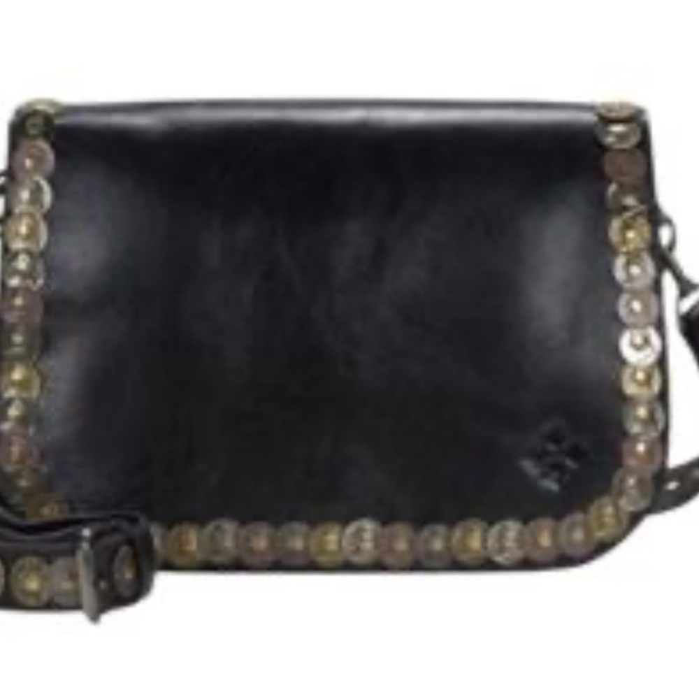 Patricia Nash Black Crossbody Bag with Metallic Accents